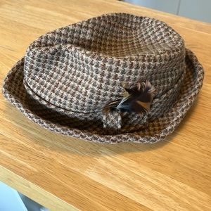 Vintage Pendelton Wool Tweed Trilby Mens Hat